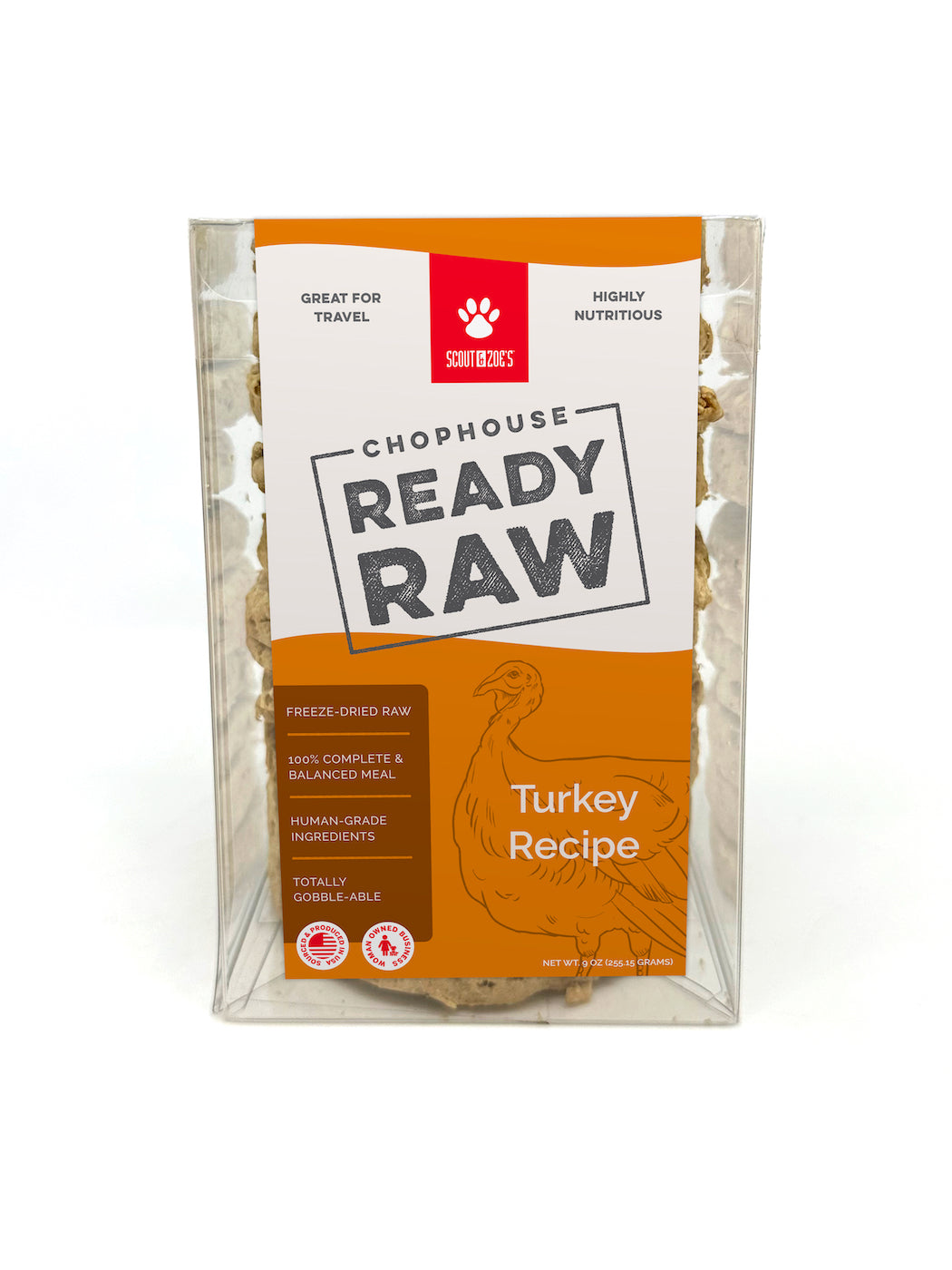 Chophouse Ready Raw Complete and Balanced Freeze Dried Food for Dogs- Patties - 9 oz