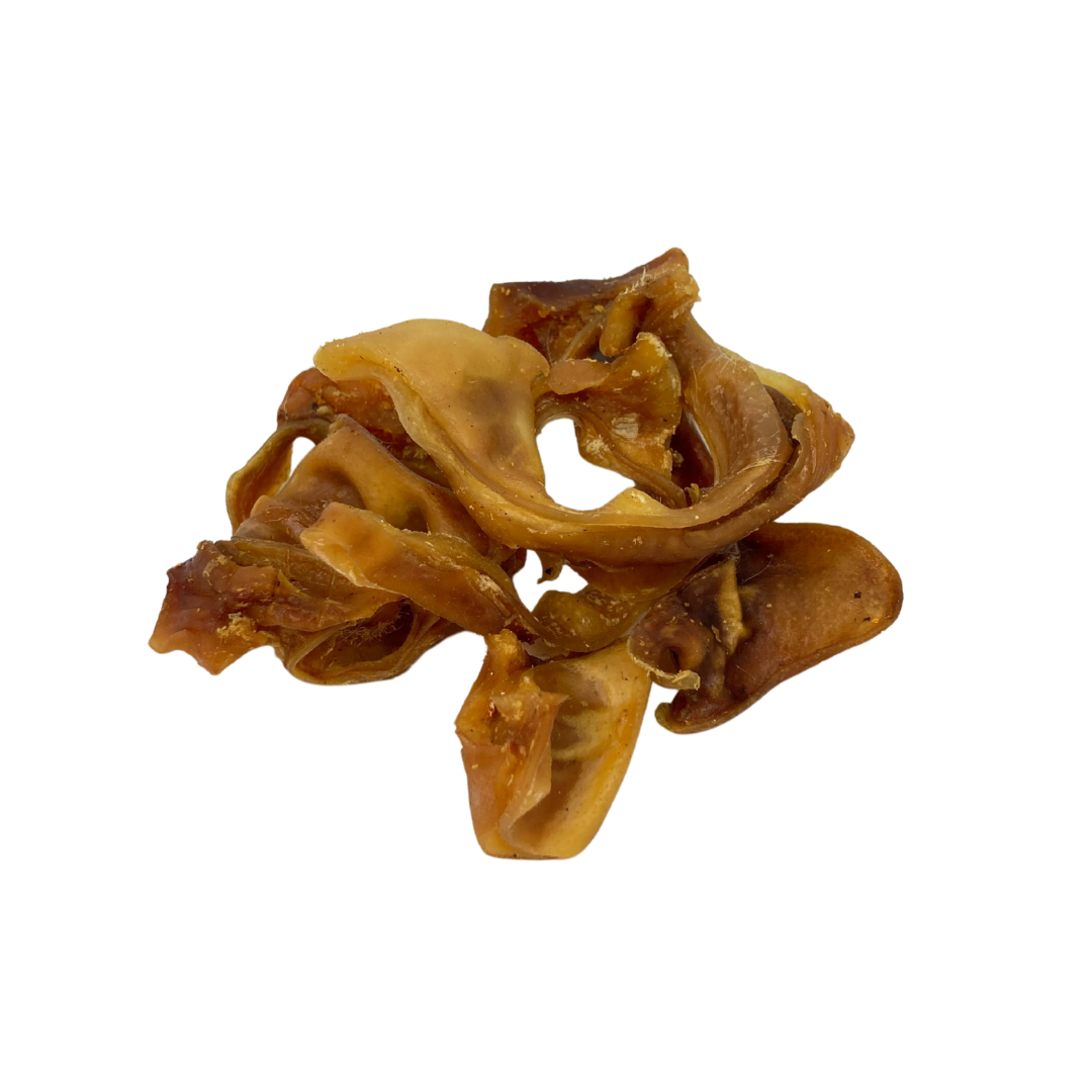 Pig Ear Slivers Chews for Dogs - Single Ingredient - 4 oz Package