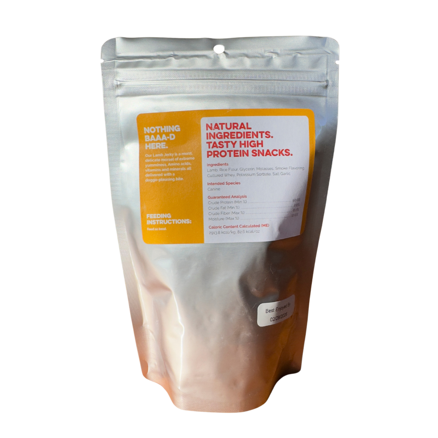 Lamb Jerky Treats for Dogs - Limited Ingredients - Great Training Treat - 4 oz Package