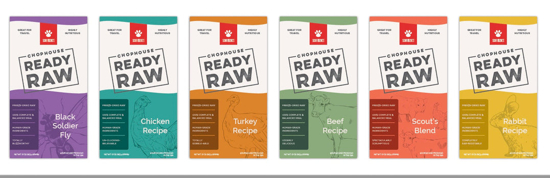 Chophouse Ready Raw Food for Dogs - Complete and Balanced,  Freeze Dried Food