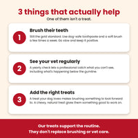 Dental Support Bundle for Dogs: 3 All-Natural Treats (Venison, Lamb Tripe & Duck)