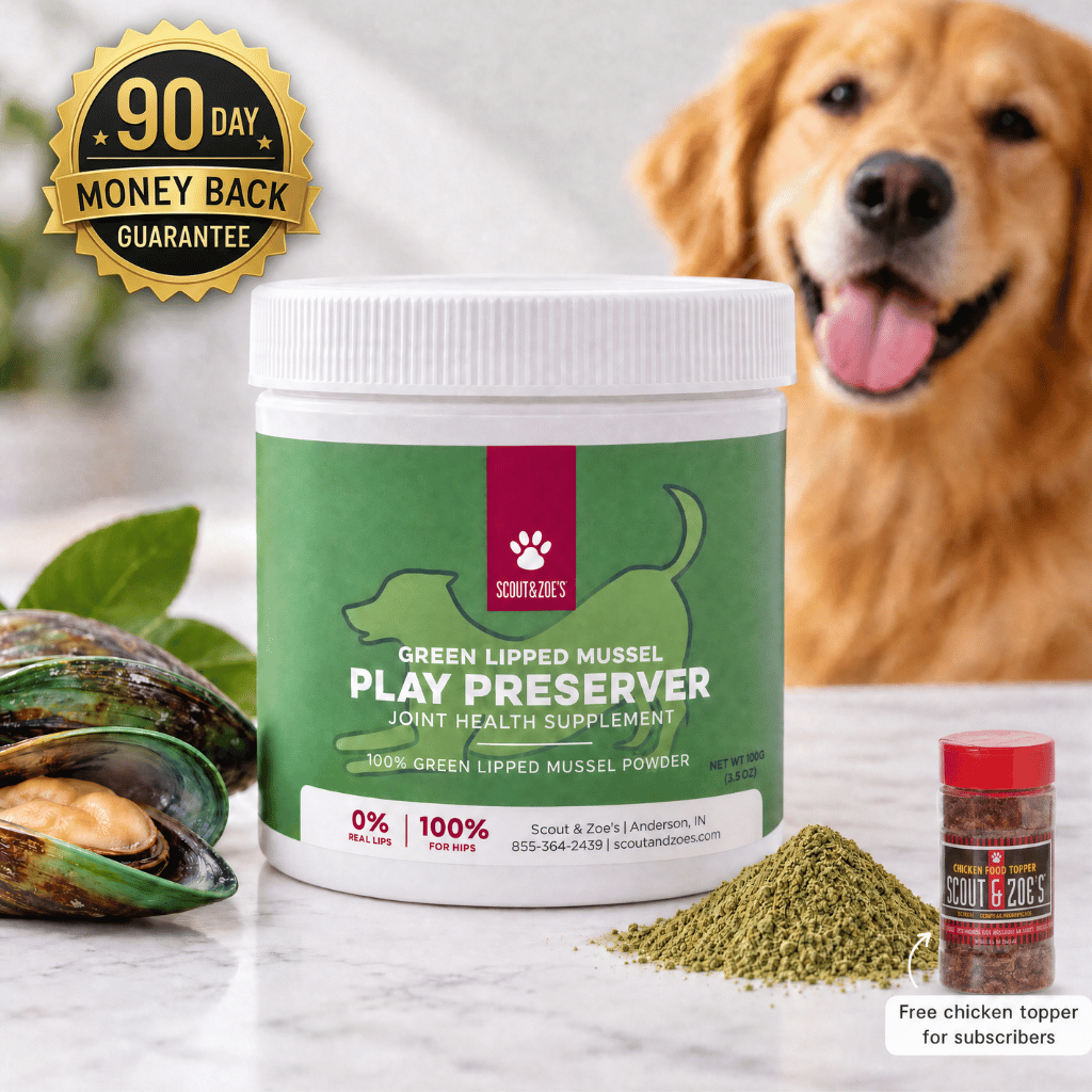 Play Preserver - Green Lipped Mussel Powder for Dog and Cat Joint Health