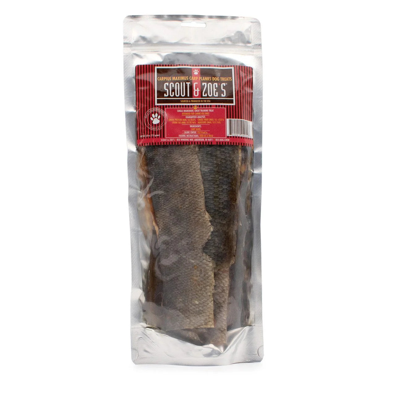 Carp Planks Dehydrated Fish Skins for Dogs and Cats