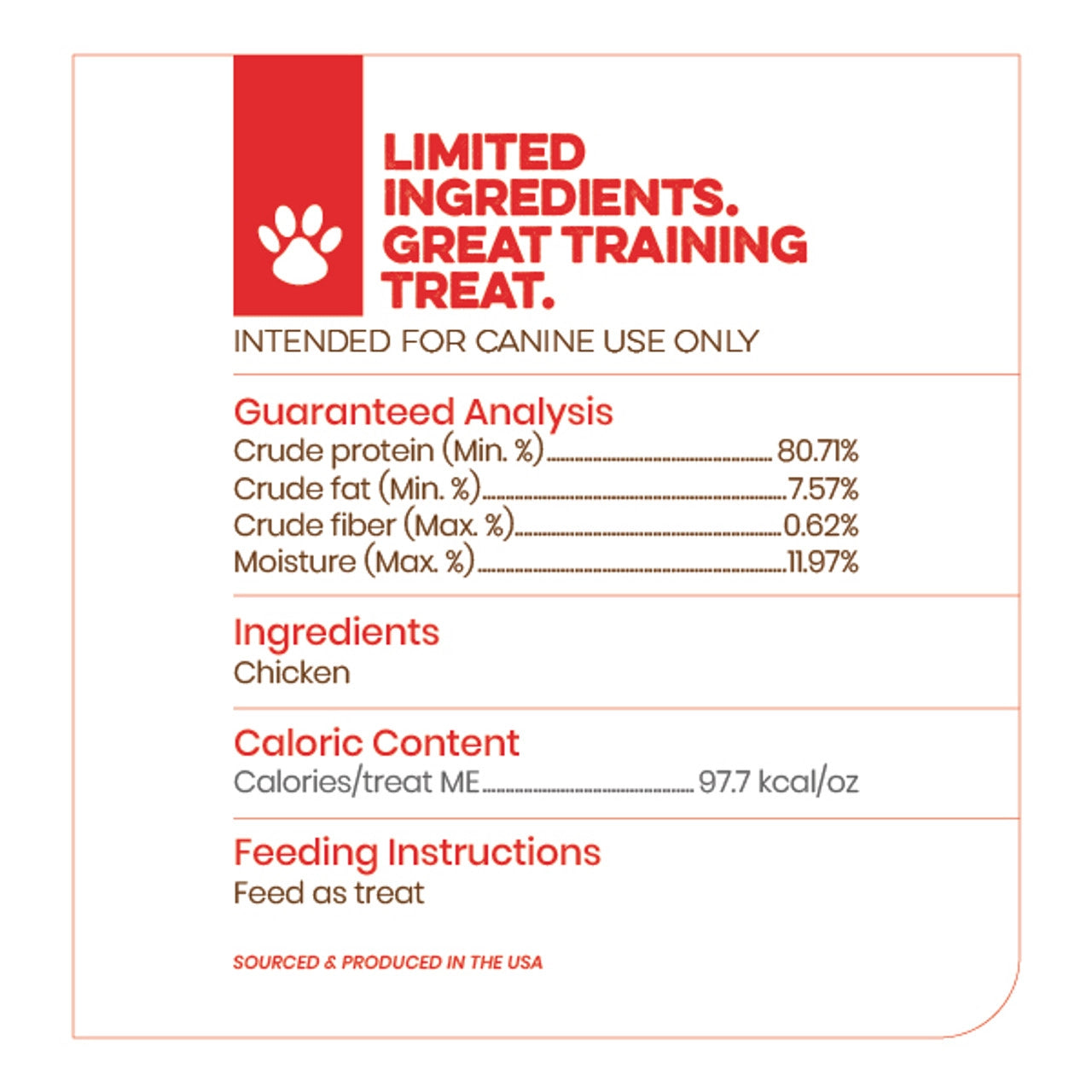 Chicken Jerky Tidbits for Dogs - Whole Muscle