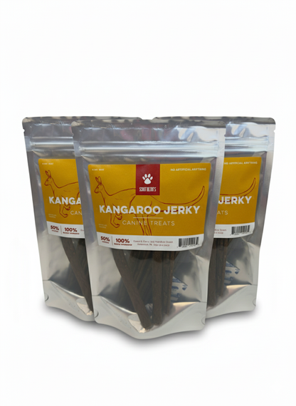 Kangaroo Jerky for Dogs - Novel Protein -Limited Ingredients - 4 oz Package