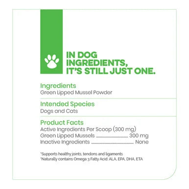 Play Preserver - Green Lipped Mussel Powder for Dog and Cat Joint Health