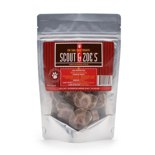 Ox Tails Treats for Dogs - Freeze Dried - Single Ingredient - 3 oz Package