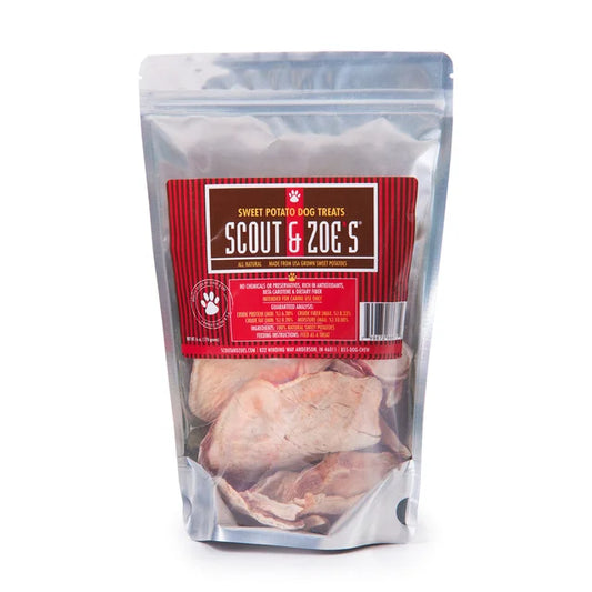 Sweet Potato Treats for Dogs, and Small Animals - Dehydrated - Single Ingredient - 6 oz Package