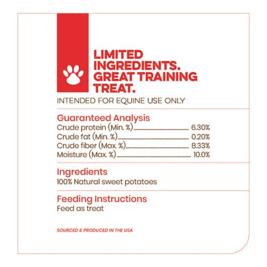 Sweet Potato Treats for Dogs, and Small Animals - Dehydrated - Single Ingredient - 6 oz Package