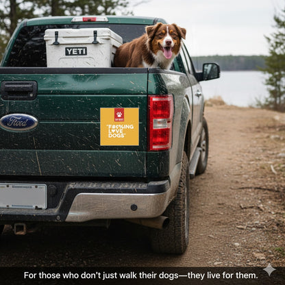 I F%#ING LOVE DOGS Stickers SWAG