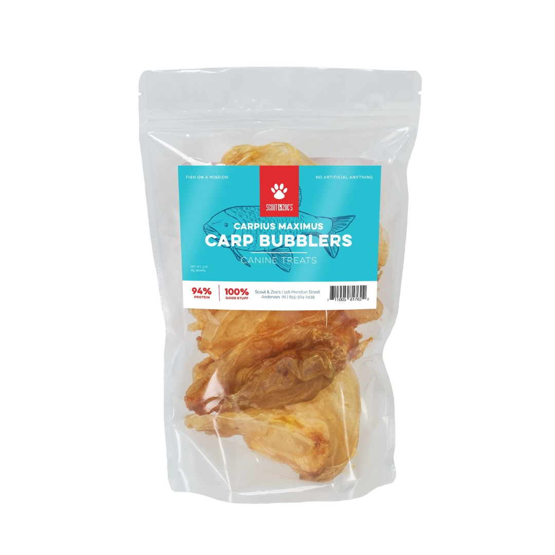 Dehydrated Carp Bubblers Chews for Dogs