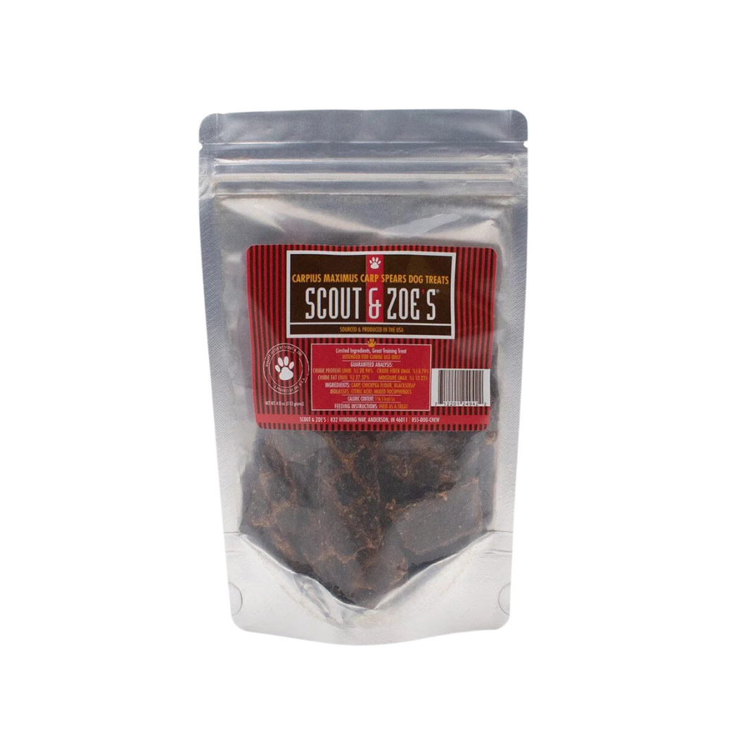 Dehydrated Carp Spears Jerky Dog Treats