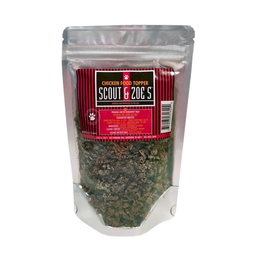 Scout & Zoe’s Chicken Food Toppers for Dogs and Cats – Single Ingredient - Three for $36.99