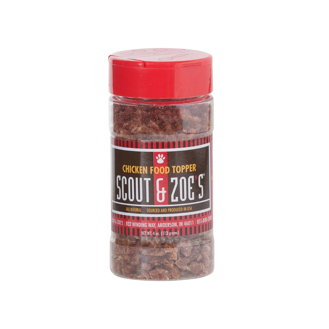 Scout & Zoe’s Human-Grade Chicken Food Topper for Dogs (4 oz)