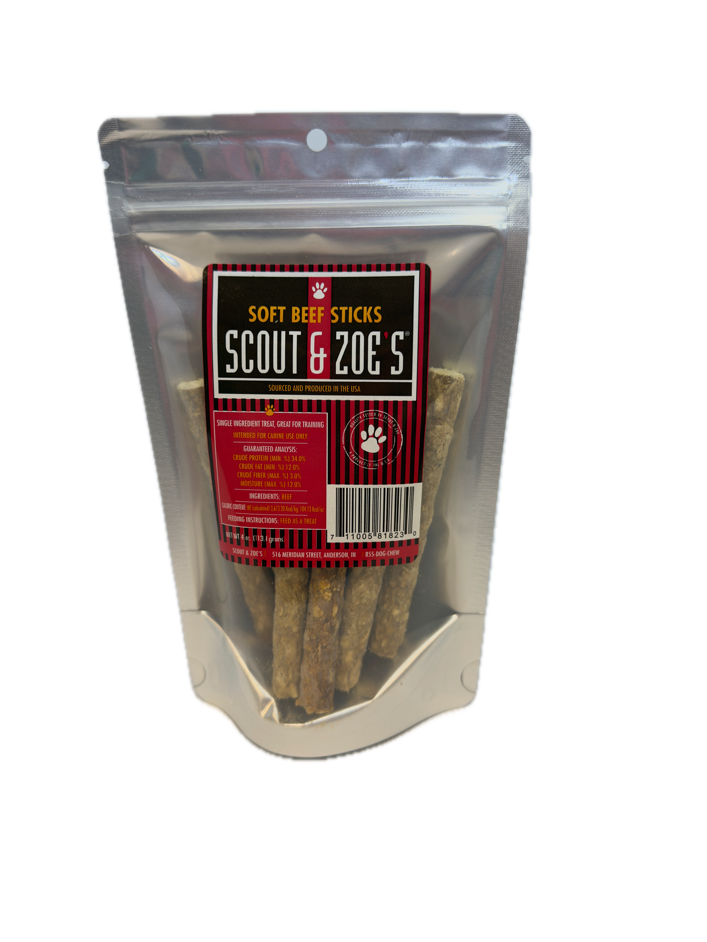 Soft Beef Sticks – 100% USA Beef Dog Treats