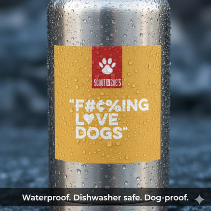 I F%#ING LOVE DOGS Stickers SWAG